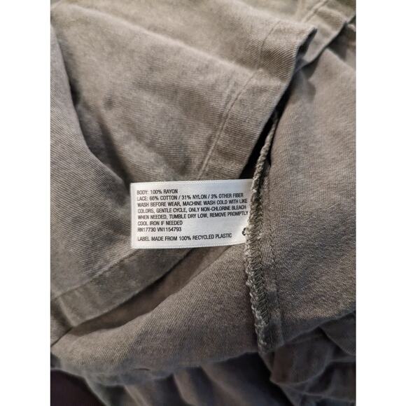 Knox Rose Women's Olive Lace Front Lightweight Hooded Jacket Size L - Picture 6 of 6